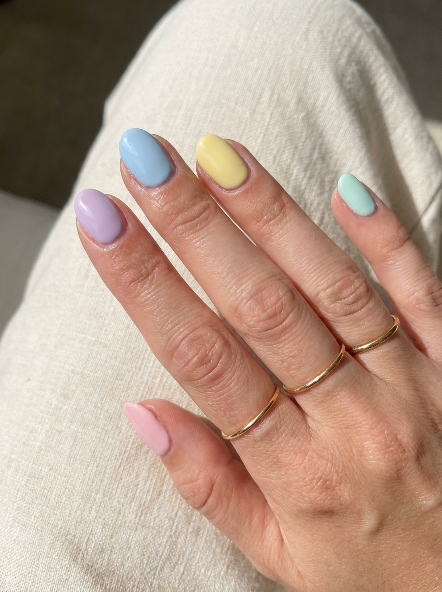 Pastel Mix Nails als Summer Nail Inspo Inspiration 2026
